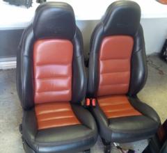 08-13 Corvette C6 Sport Seats 4LT Black With Sienna